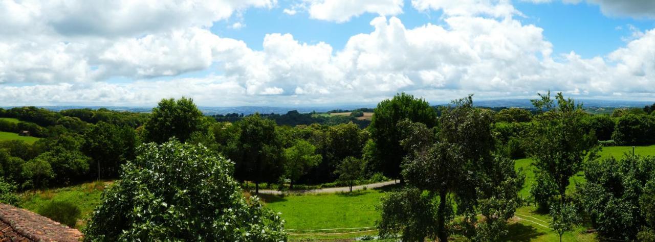 Grande maison de caractère en pierres -superbe vue Saint-Cirgues  Esterno foto