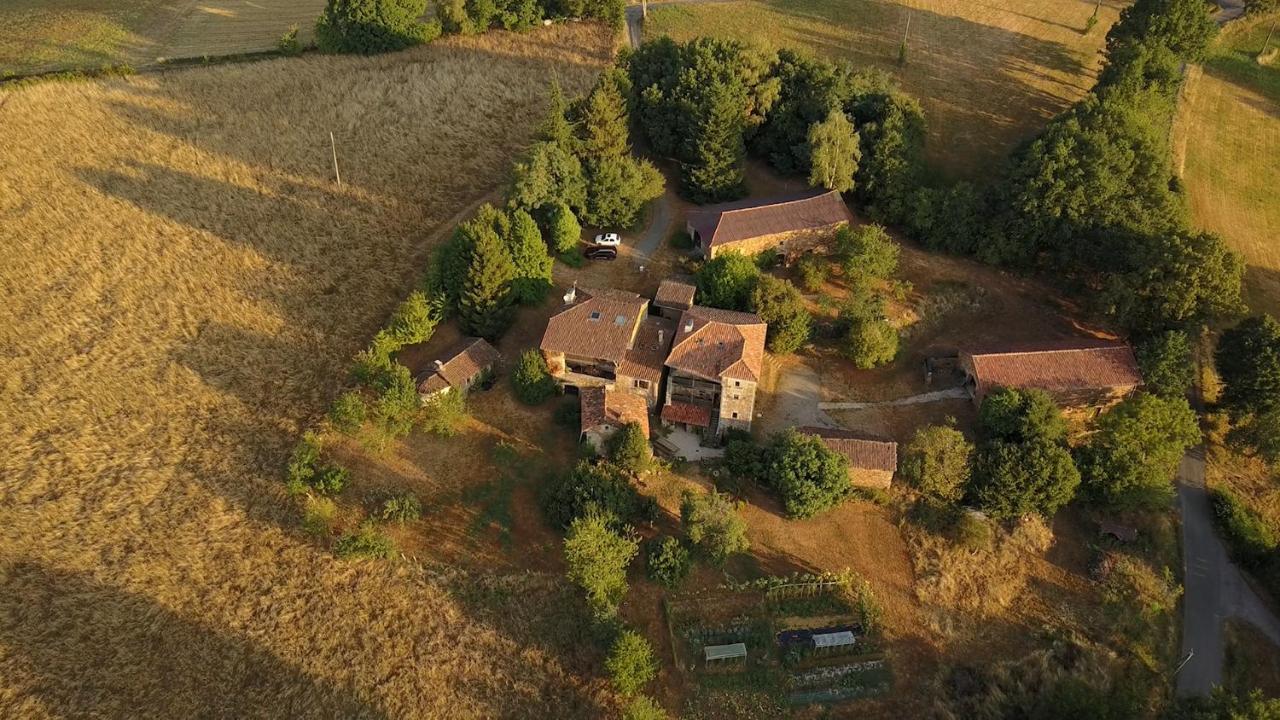 Grande maison de caractère en pierres -superbe vue Saint-Cirgues  Esterno foto