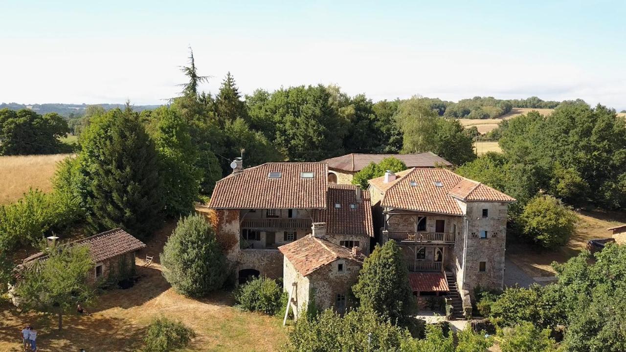 Grande maison de caractère en pierres -superbe vue Saint-Cirgues  Esterno foto
